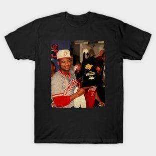 Jose Rijo in Cincinnati Reds T-Shirt